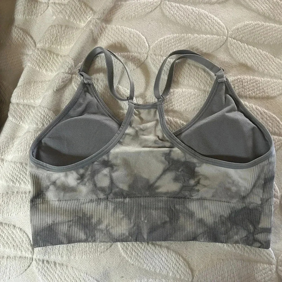 Victoria’s Secret PINK sports bra, longline. Size Small women. Grey. Comfy - Picture 6 of 7